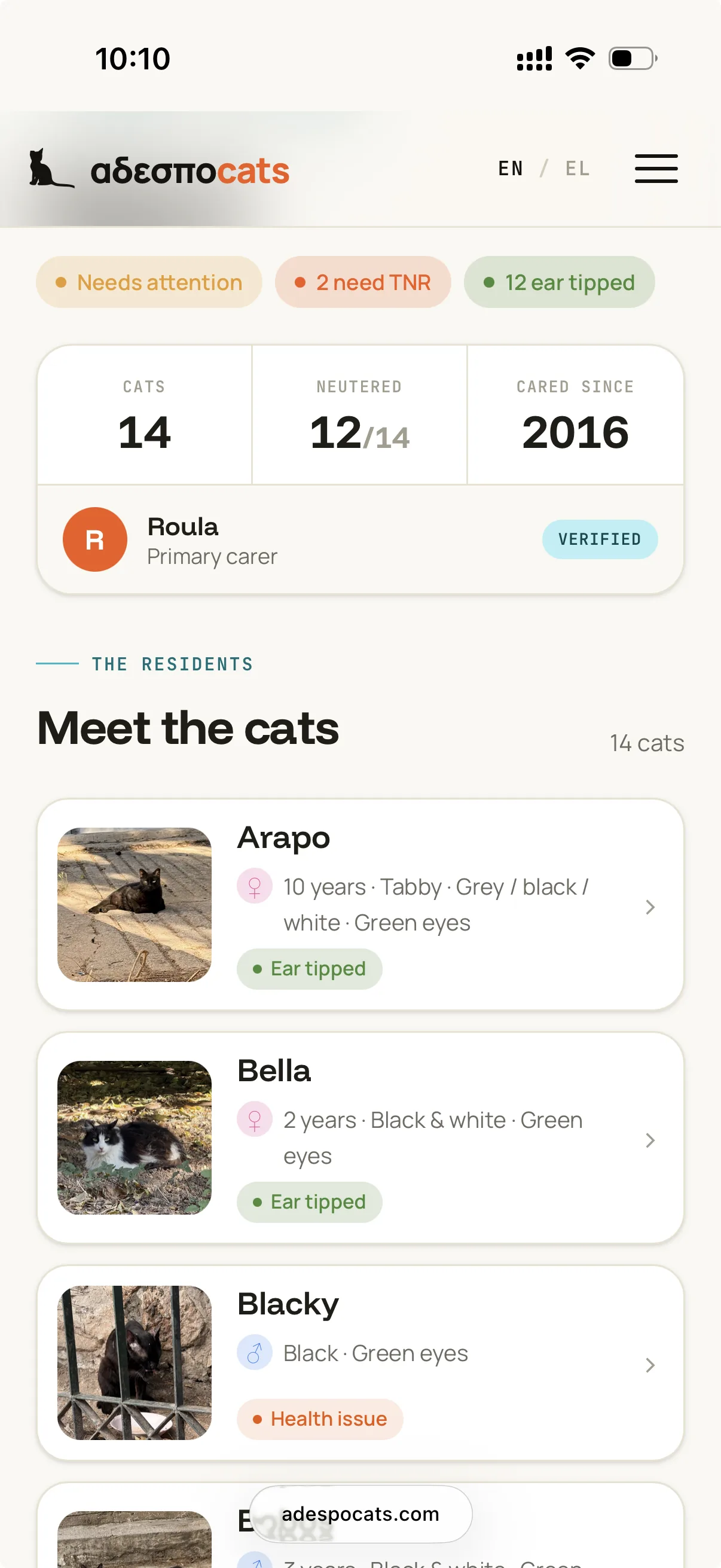 My profile